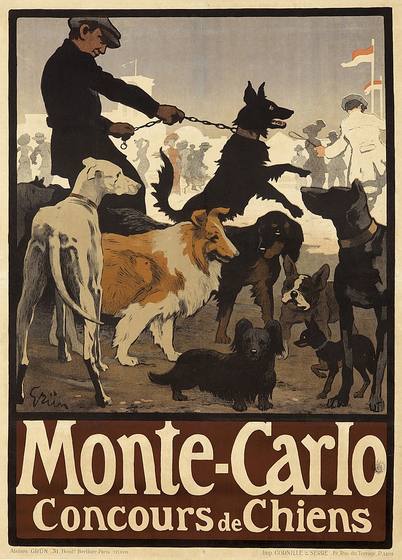 Monte-Carlo / Concours de Chiens ca 1905