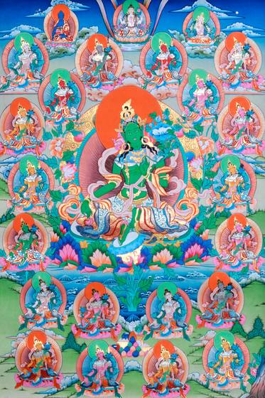 Vintage Buddhist Thangka No. 33