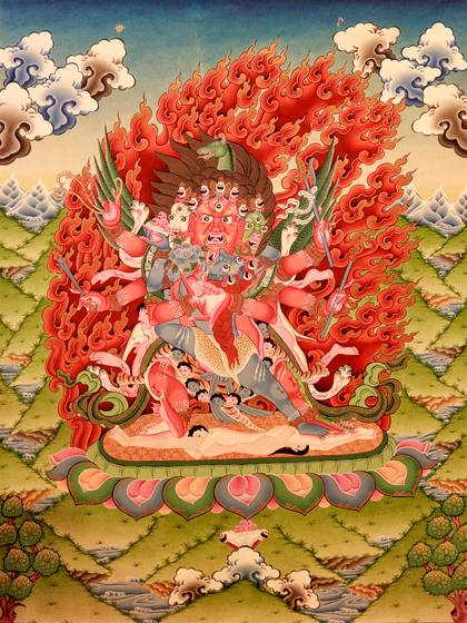 Tibetan Buddhist Thangka Print No. 48