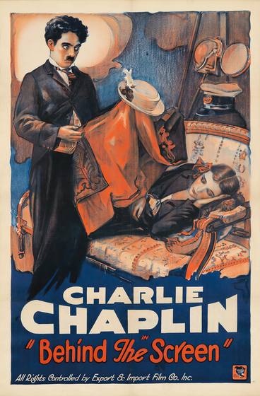 Charlie Chaplin / "Behind the Screen" 1916