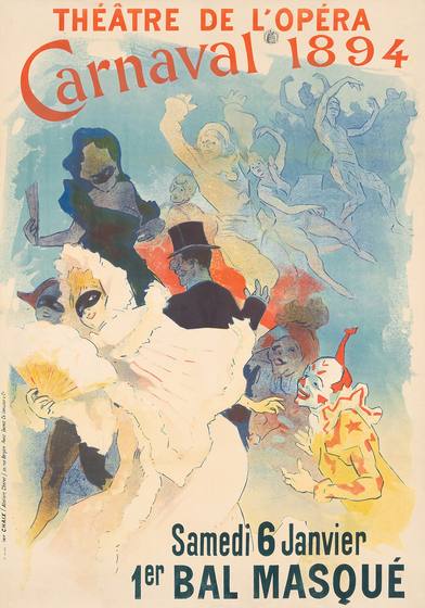 Jules Cheret Theatre de l'Opera / Carnaval 1894 / 1er Bal Masque