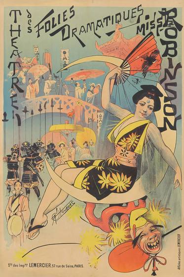 Jules Cheret Theatre des Folies Dramatiques / Miss Robinson