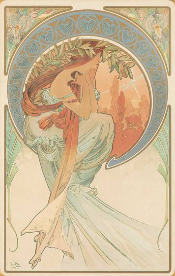 Alphonse Mucha The Arts / Poetry