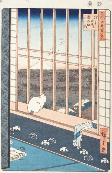 Hiroshige Cat at the Window