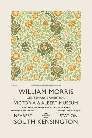 William Morris Exhibition Poster No. 1