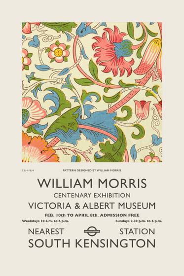 William Morris Exhibition Poster No. 4