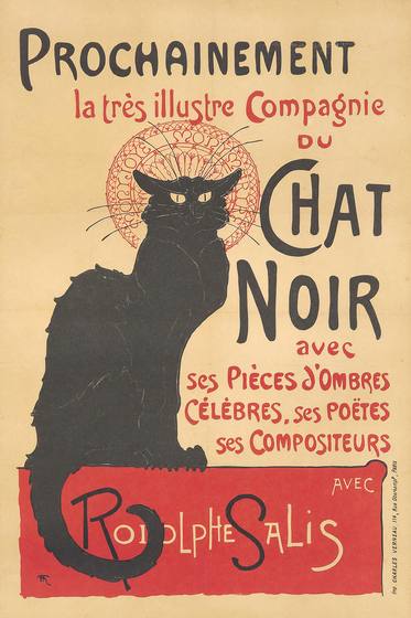 Theophile-Alexandre Steinlen Chat Noir / Prochainement. 1896.