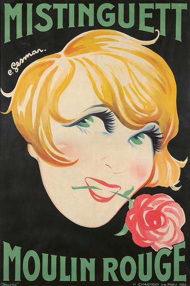 Ludwig Hohlwein Mistinguett / Moulin Rouge