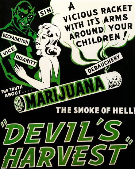 Devil's Harvest Vintage Movie Poster