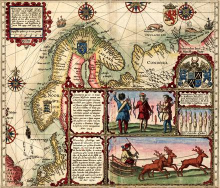 Old Map of Norway 1601