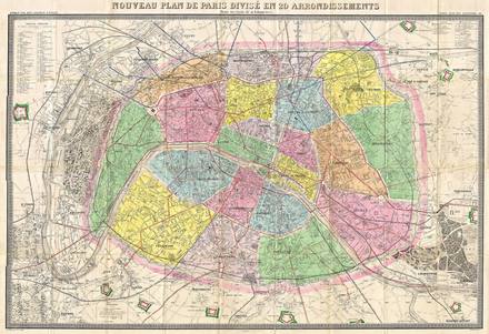 Logerot Map of Paris France