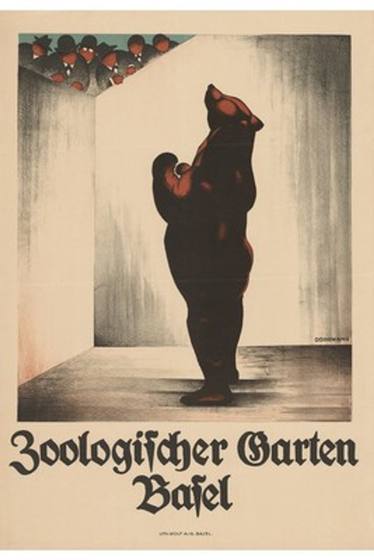 Vintage Zoo Bear Poster