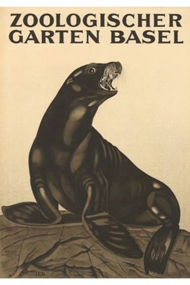 Vintage Zoo Sea Lion Poster