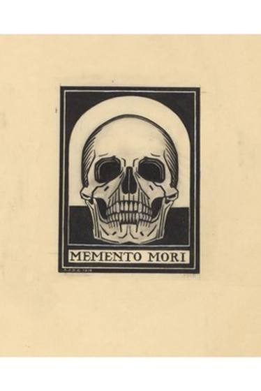 Antique Memento Mori Skull
