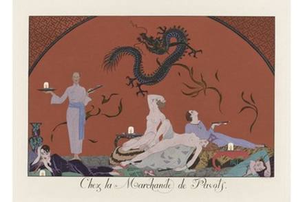 Chez la Marchande de Pavots by George Barbier