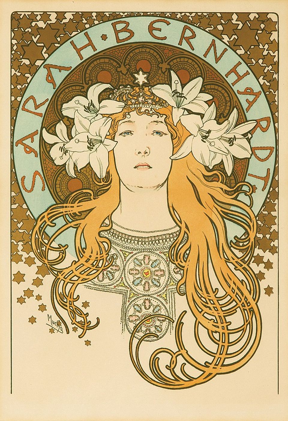 Sarah Bernhardt / La Plume 1896 - Alphonse Mucha Art Nouveau Poster, Belle Epoque French Print, Woman Portrait Wall Art