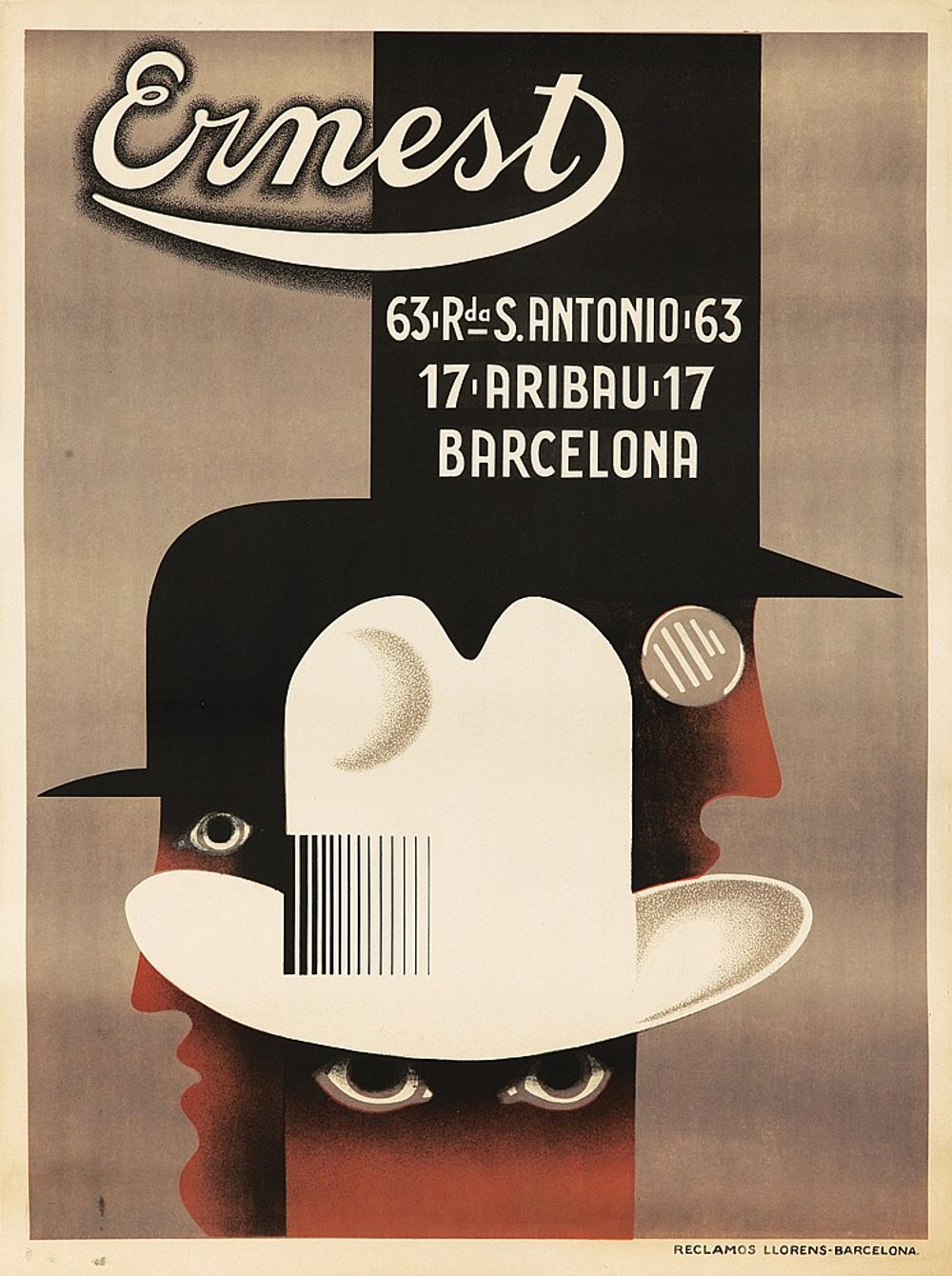 Ernest 1926 - Cassandre Vintage Poster, Belle Epoque French Print, Poster Art Wall Art