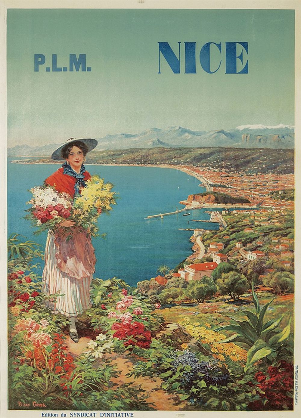 Nice ca 1898 - Pierre Comba Vintage Poster, Belle Epoque French Print, Poster Art Wall Art