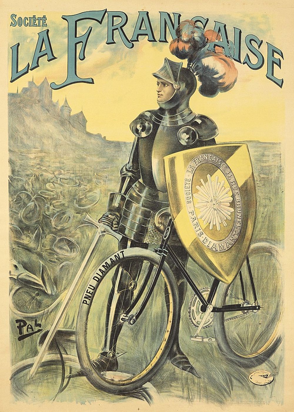 Societe La Francaise ca 1899 - PAL Belle Epoque Poster, Vintage French Advertising Print, Poster Art Wall Art