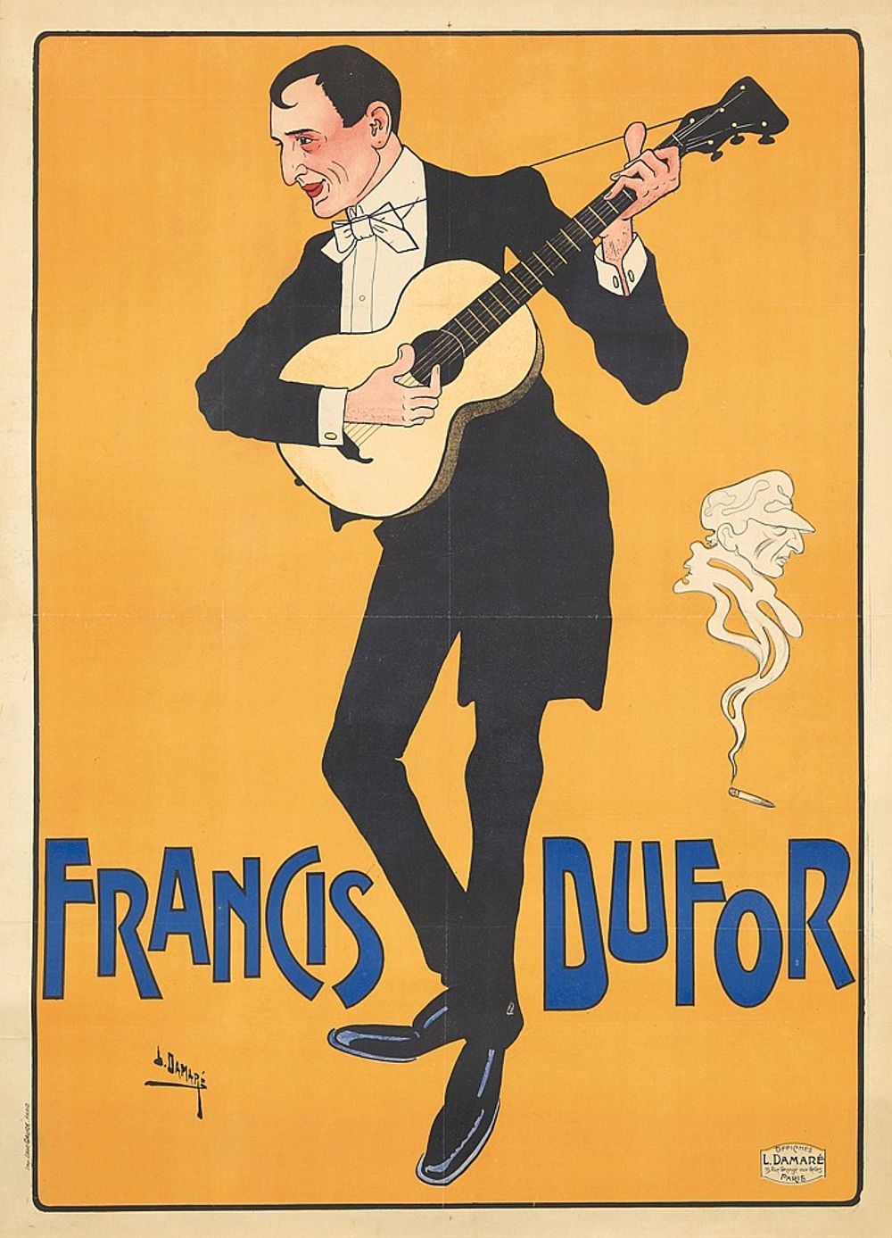 Francis Dufor 1920 - L. Damare Vintage Poster, Belle Epoque French Print, Poster Art Wall Art