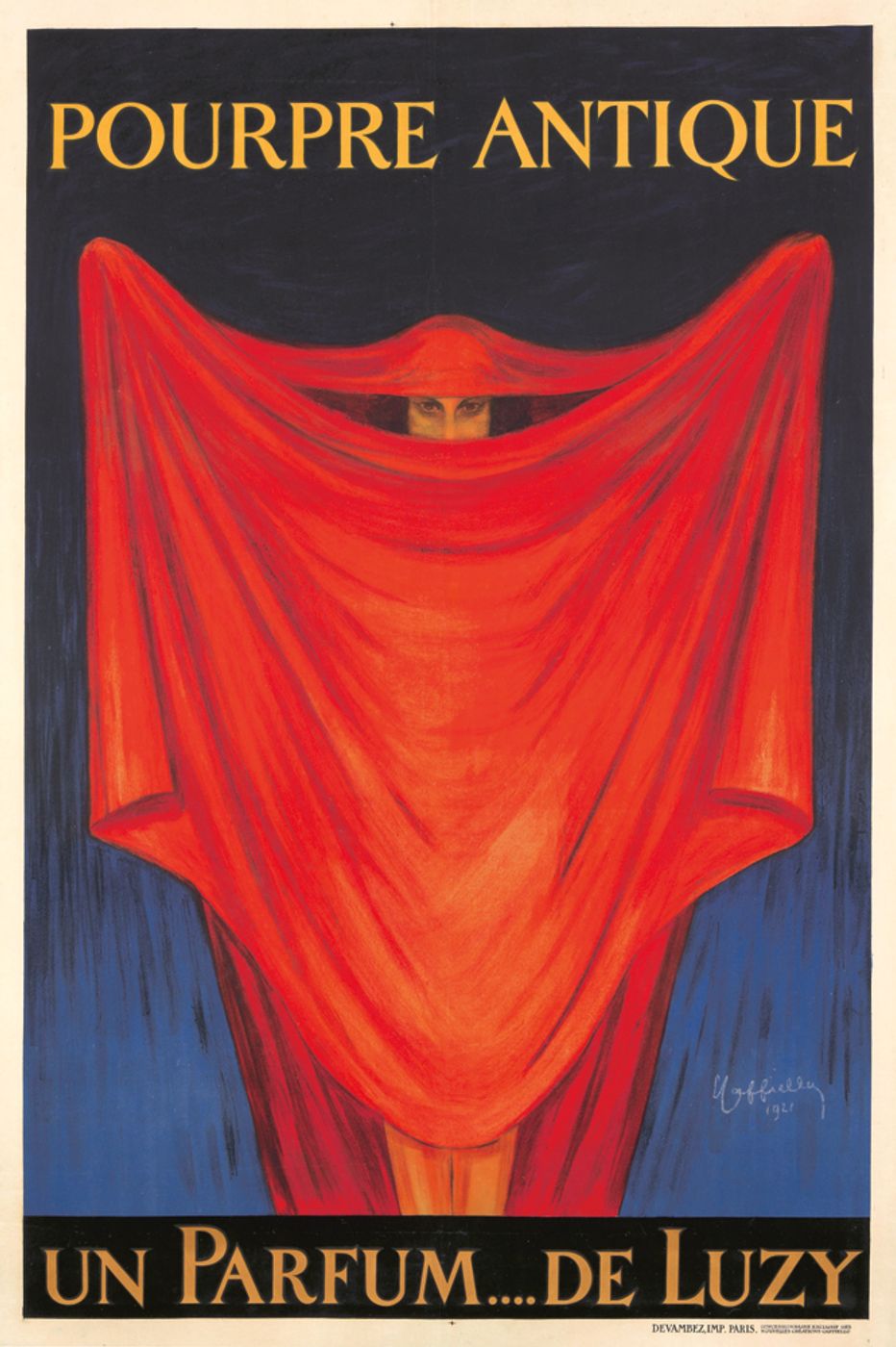 Pourpre Antique 1921 - Leonetto Cappiello Vintage Advertising Poster, Belle Epoque French Print, Poster Art Wall Art