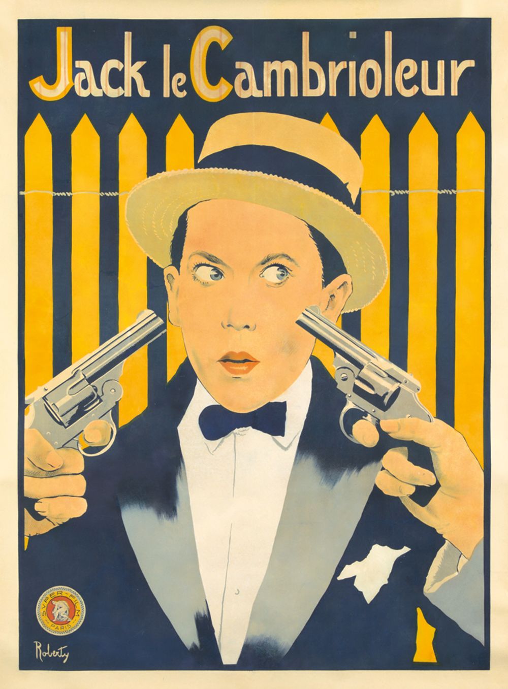 Jack le Cambrioleur 1920 - Andre Felix Roberty Vintage Poster, Belle Epoque French Print, Poster Art Wall Art