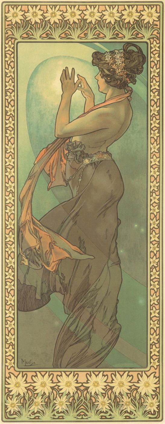 The Stars 1902 - Alphonse Mucha Art Nouveau Poster, Belle Epoque French Print, Woman Portrait Wall Art