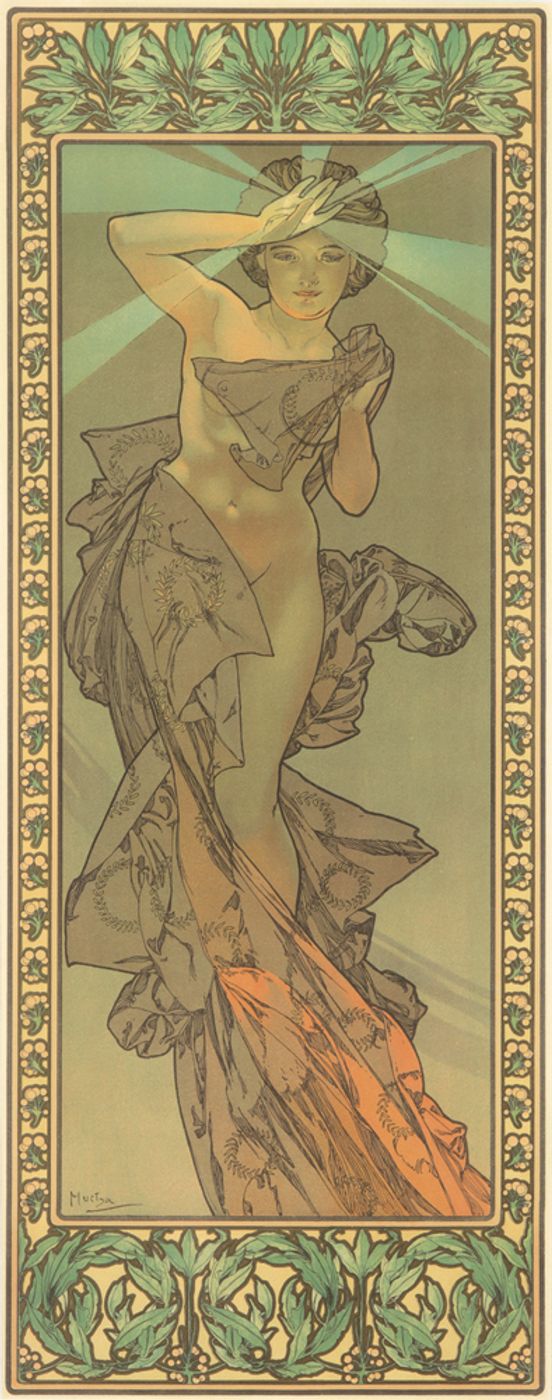 The Stars 1902 - Alphonse Mucha Art Nouveau Poster, Belle Epoque French Print, Woman Portrait Wall Art