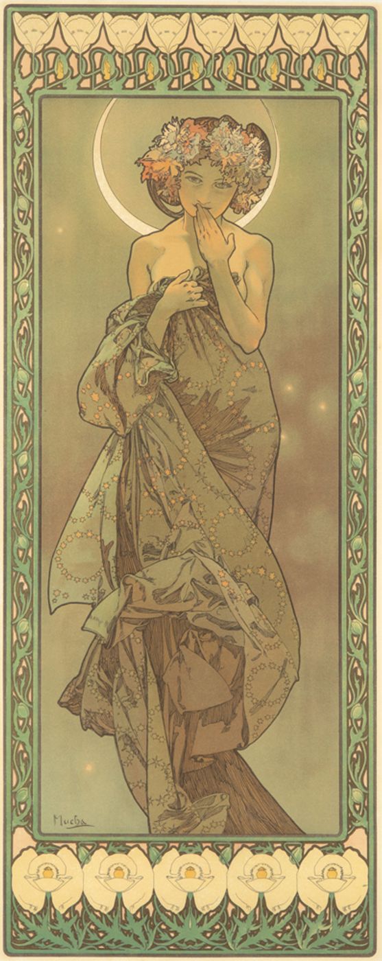 The Stars 1902 - Alphonse Mucha Art Nouveau Poster, Belle Epoque French Print, Woman Portrait Wall Art