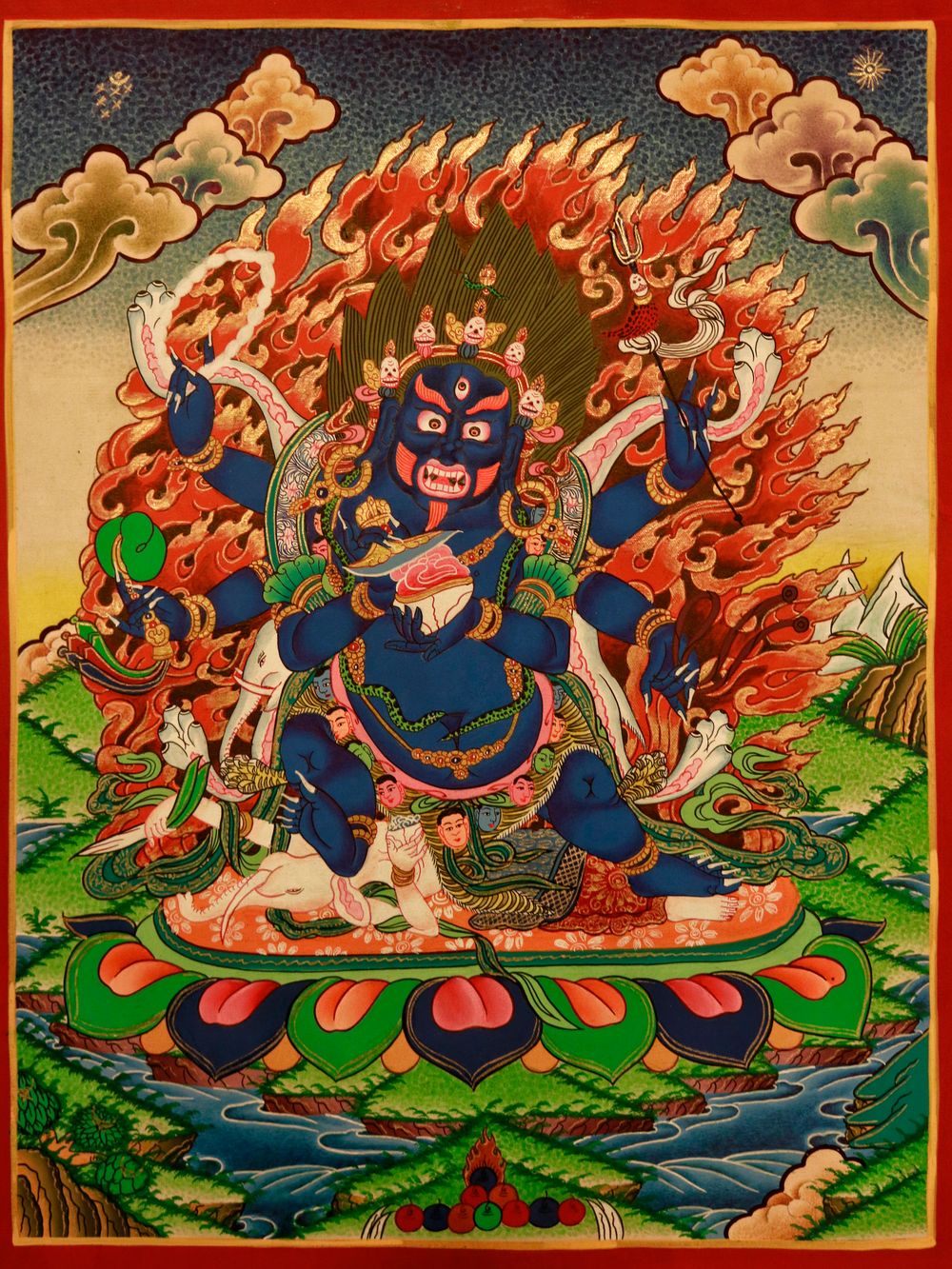 Tibetan Buddhist Thangka Print No. 6 - Sacred Himalayan Art, Meditation Decor, Spiritual Wall Art, Mindfulness Gift