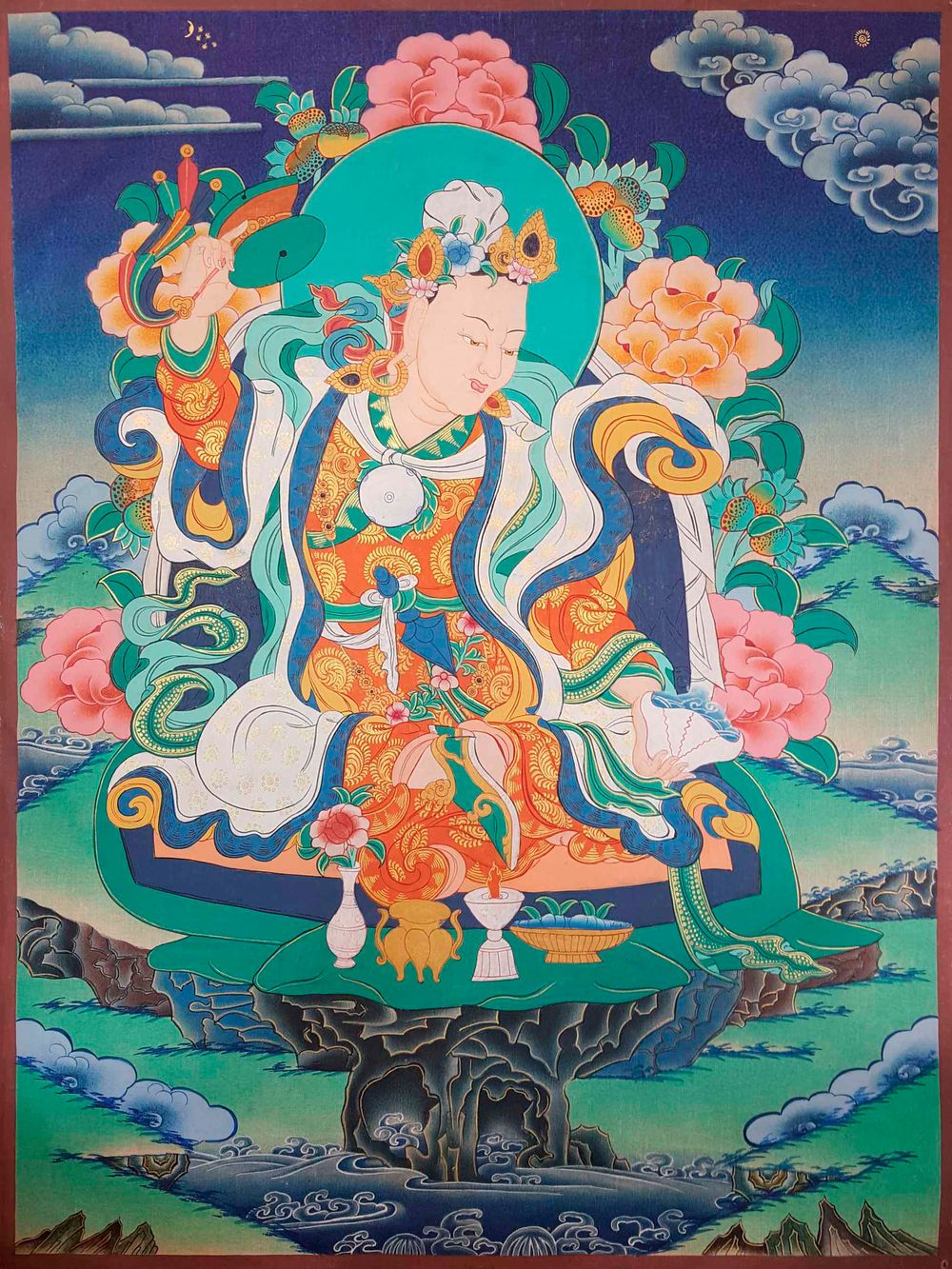 Tibetan Buddhist Thangka Print No. 17 - Sacred Himalayan Art, Meditation Decor, Spiritual Wall Art, Mindfulness Gift