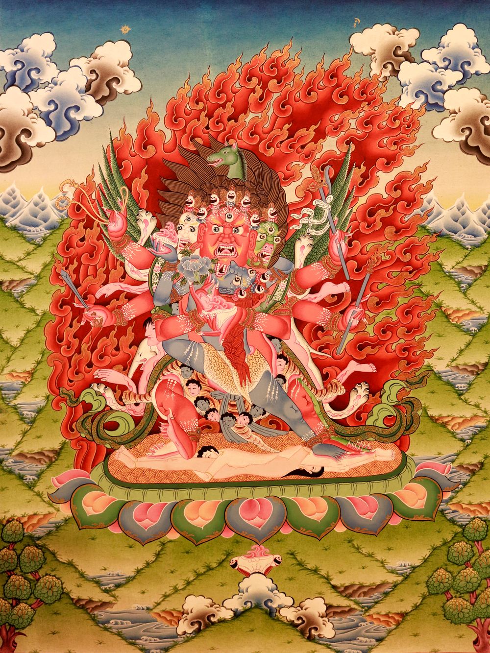Tibetan Buddhist Thangka Print No. 48