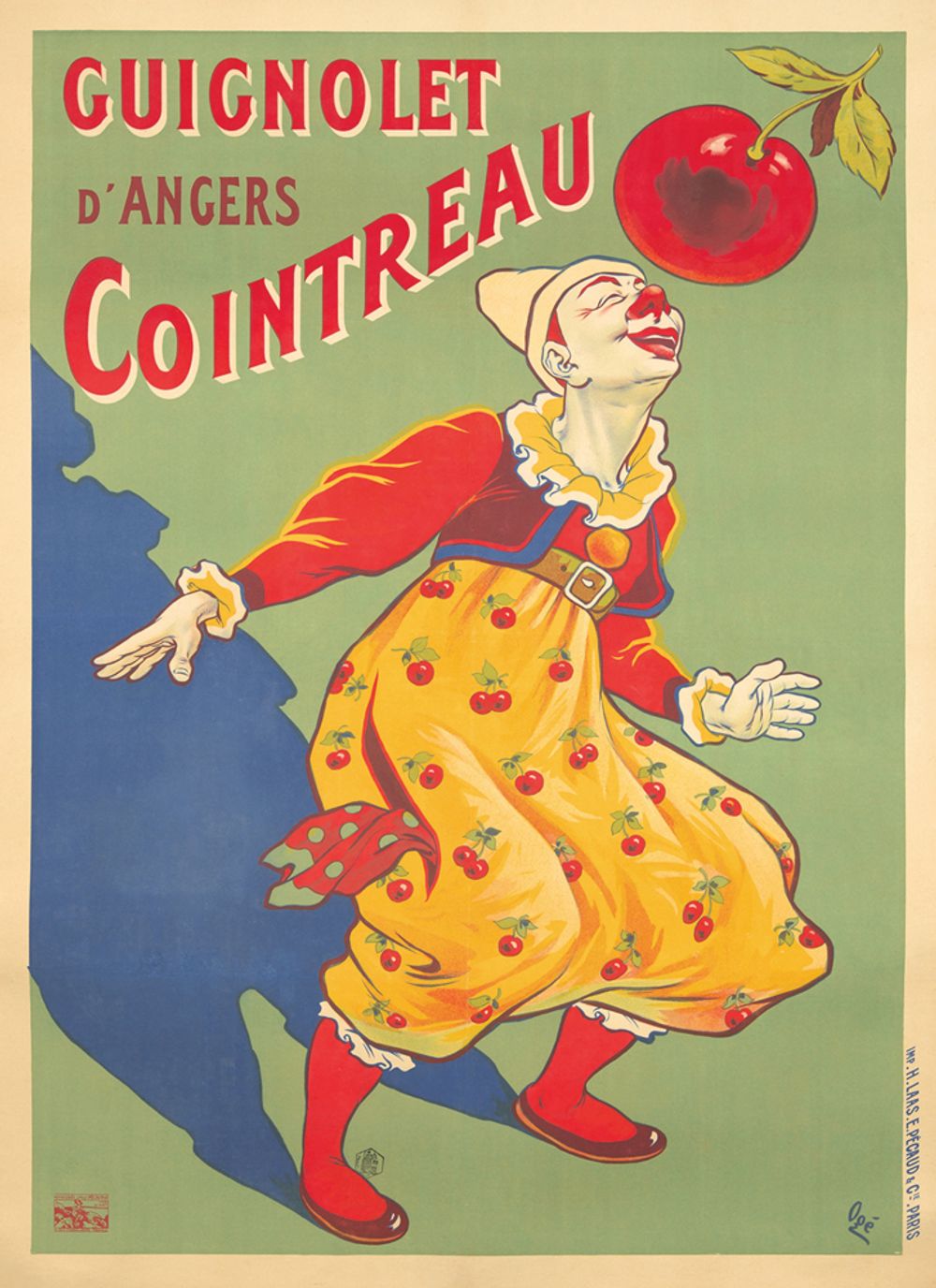 Cointreau 1918 - Eugene Oge Vintage Poster, Belle Epoque French Print, Poster Art Wall Art