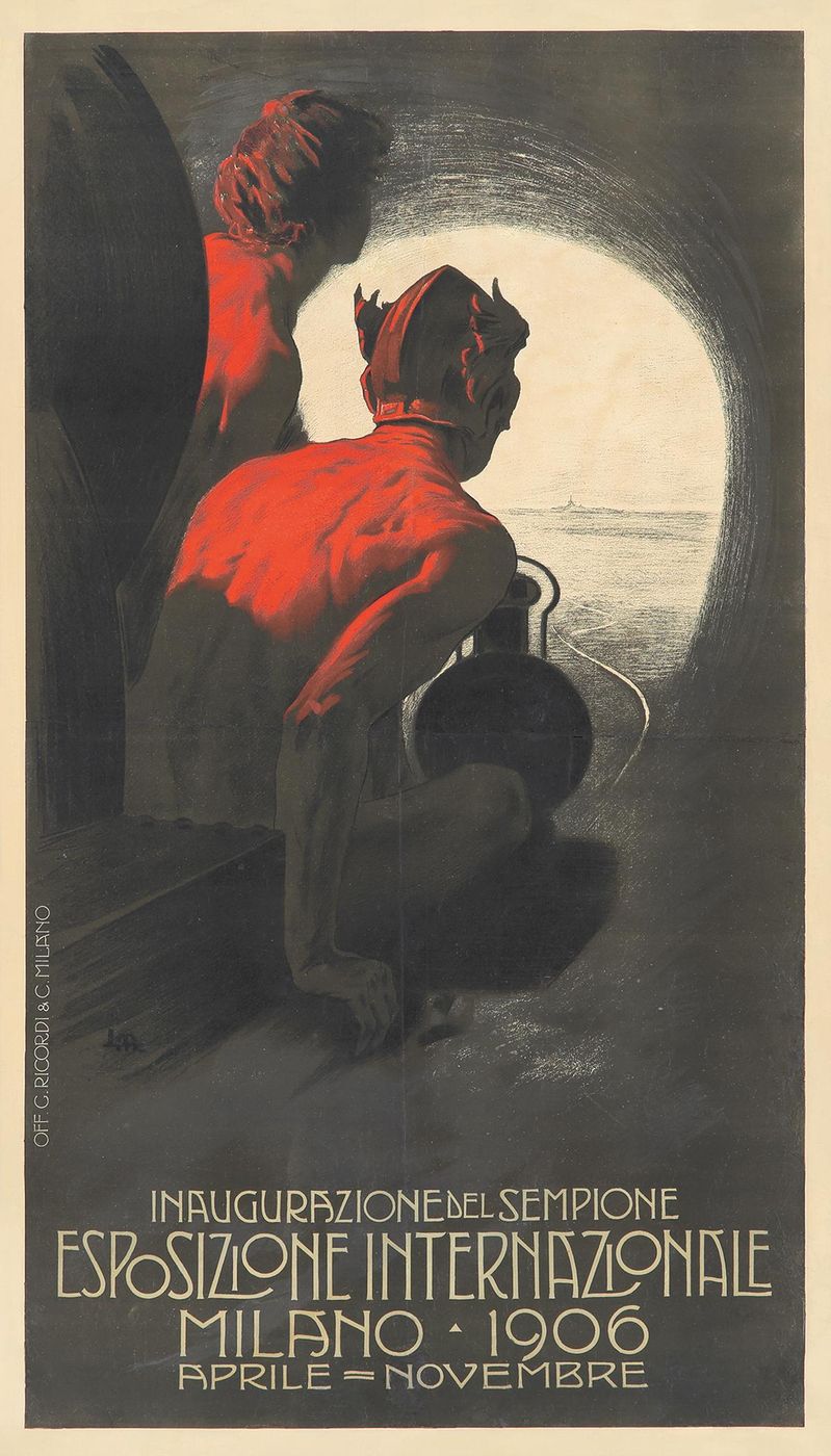 Esposizione Internazionale / Milano 1906 - Leopoldo Metlikovitz Vintage Poster, Belle Epoque French Print, Poster Art Wall Art