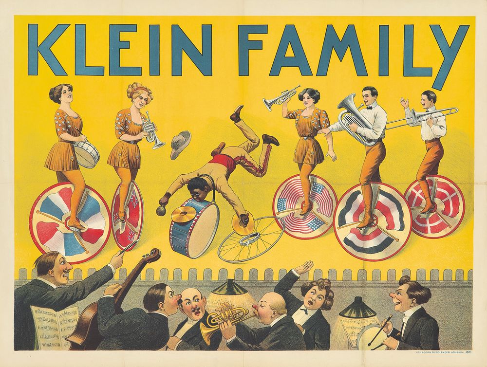 Klein Family 1913 - Vintage Poster, Belle Epoque French Print, Poster Art Wall Art
