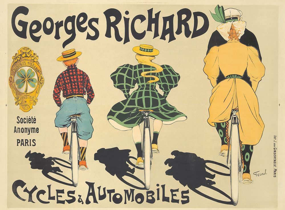 Georges Richard 1896 - Fernand Fernel Vintage Poster, Belle Epoque French Print, Poster Art Wall Art