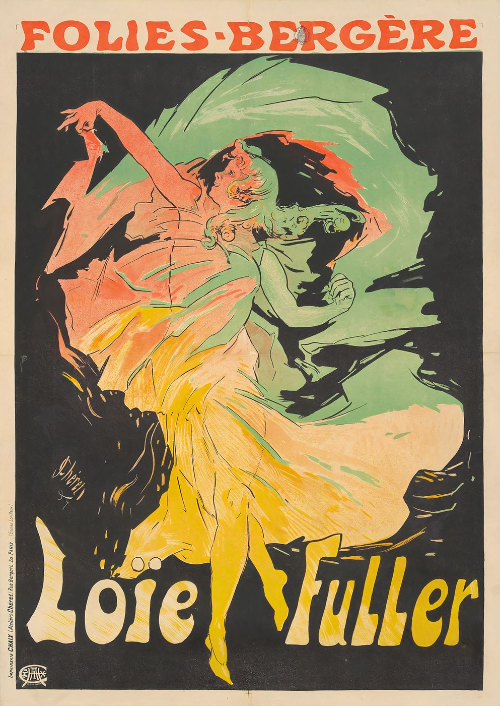 Jules Cheret Folies-Bergere / Loie Fuller