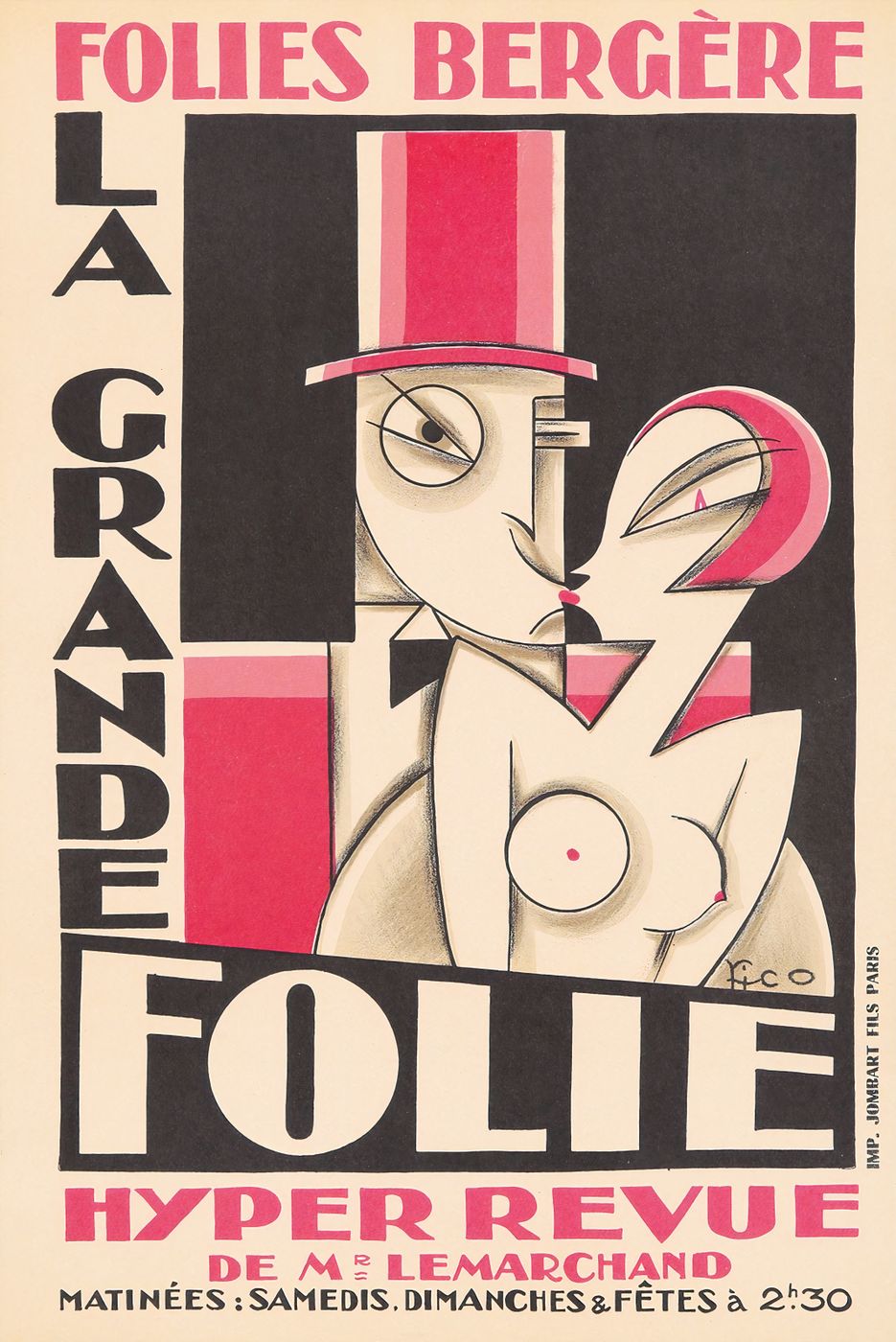 Edward Penfield Folies Bergere / La Grande Folie