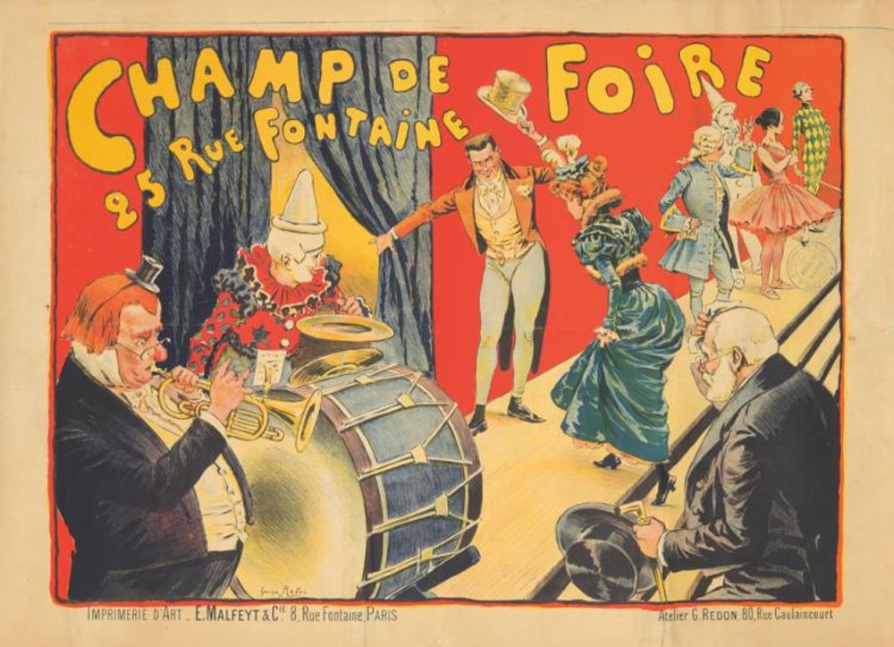 Champ de Foire 1897 - Georges Redon Vintage Poster, Belle Epoque French Print, Poster Art Wall Art