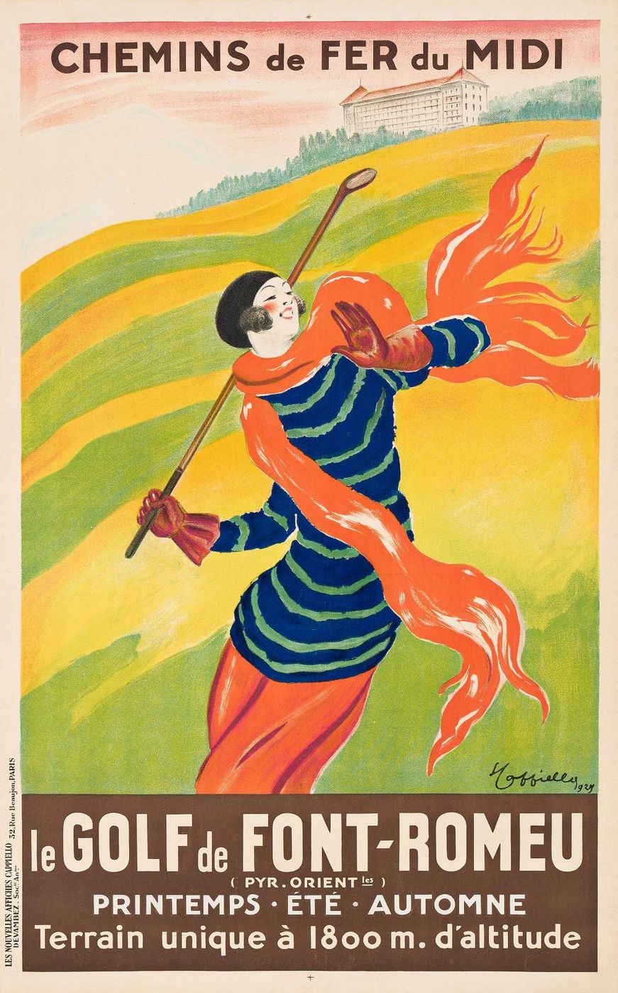Le Golf de Font-Romeu 1929 Poster by Leonetto Cappiello