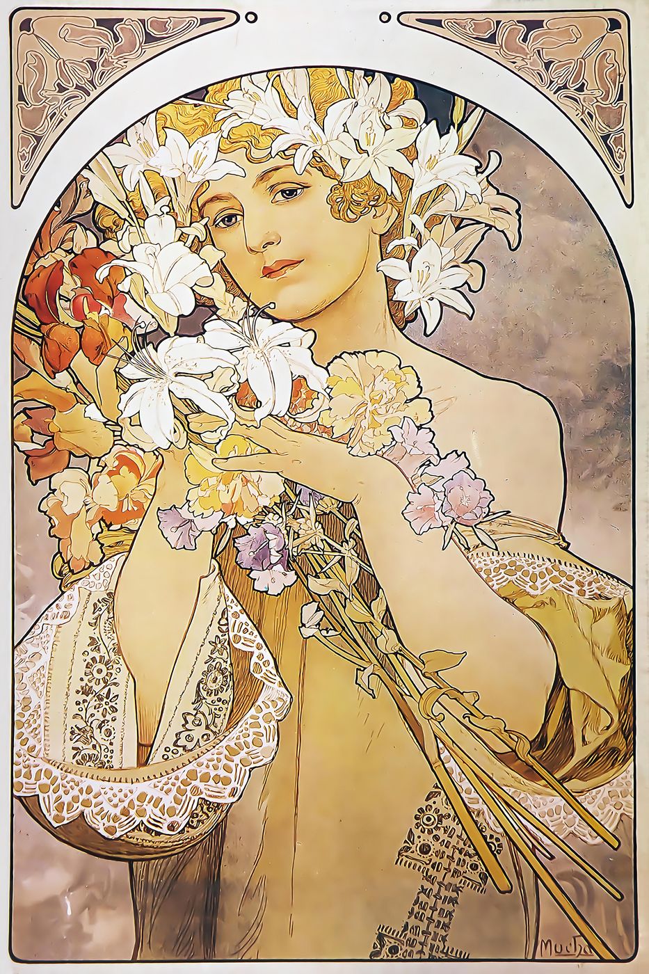 Alphonse Mucha Flower La Fleur