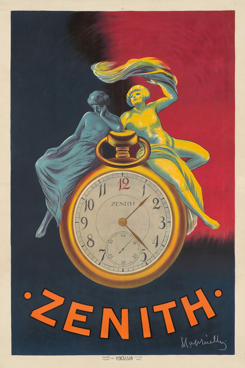 Zenith 1912 - Leonetto Cappiello Vintage Advertising Poster, Belle Epoque French Print, Poster Art Wall Art