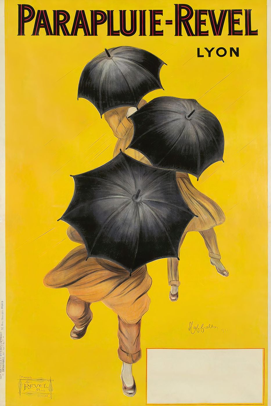 Leonetto Cappiello Parapluie-Revel - Vintage Vintage Advertising Poster, Belle Epoque Print, Art Deco Wall Art, Gallery Wall Decor