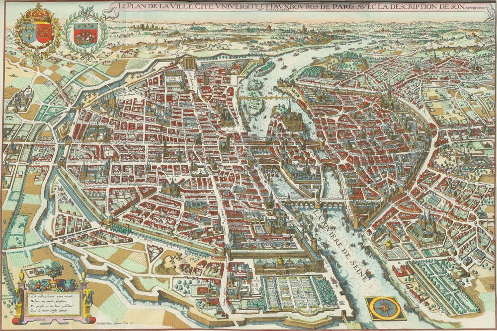 Plan de Paris de Merian