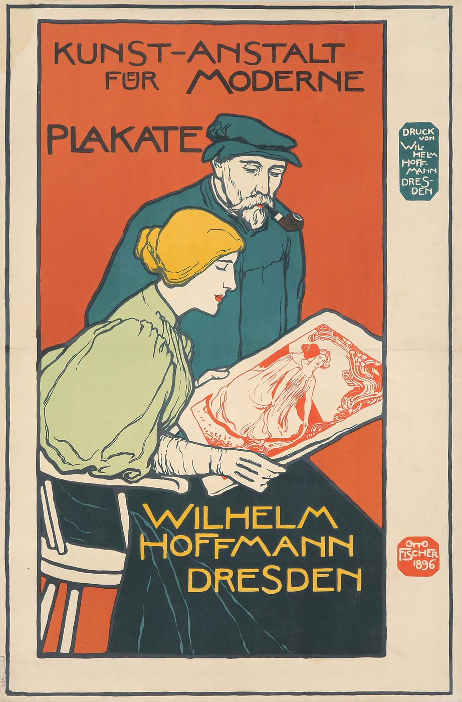 Wilhelm Hoffmann / Dresden 1896 - Jean Cocteau Vintage Poster, Belle Epoque French Print, Poster Art Wall Art
