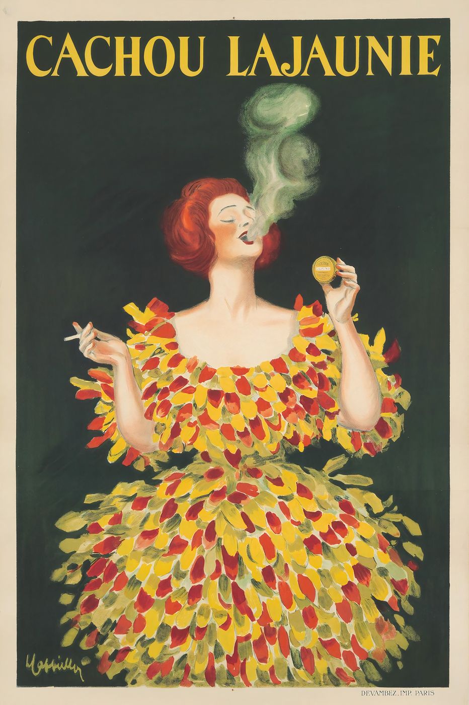 Cachou Lajaunie 1920 - Leonetto Cappiello Vintage Advertising Poster, Belle Epoque French Print, Poster Art Wall Art