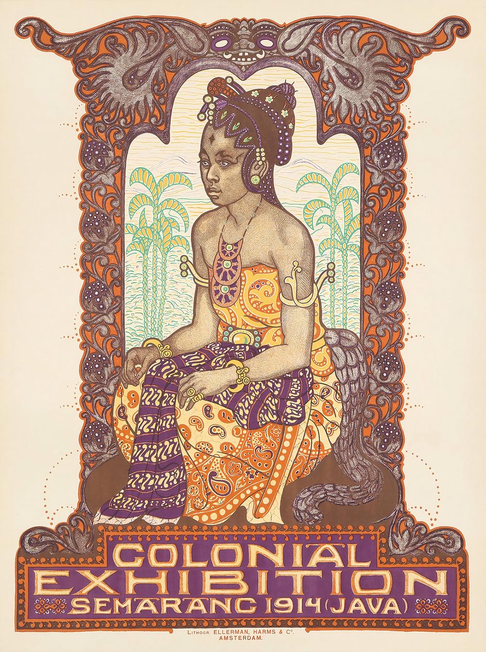 Colonial Exhibition Semarang 1914 - Albert Hahn Vintage Poster, Belle Epoque French Print, Poster Art Wall Art