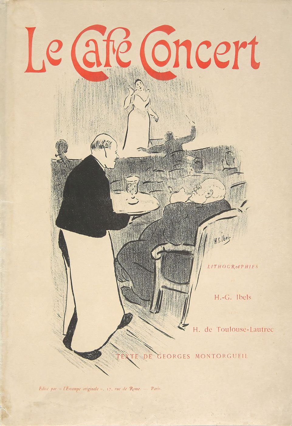 Henri de Toulouse-Lautrec Le Cafe Concert - Vintage Coffee Poster, Art Nouveau Kitchen Wall Art, Vintage Kitchen Decor, Cafe Wall Art